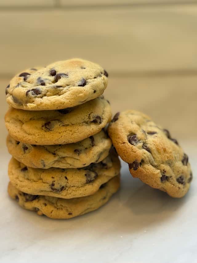 Classic bakery style chocolate chip cookies