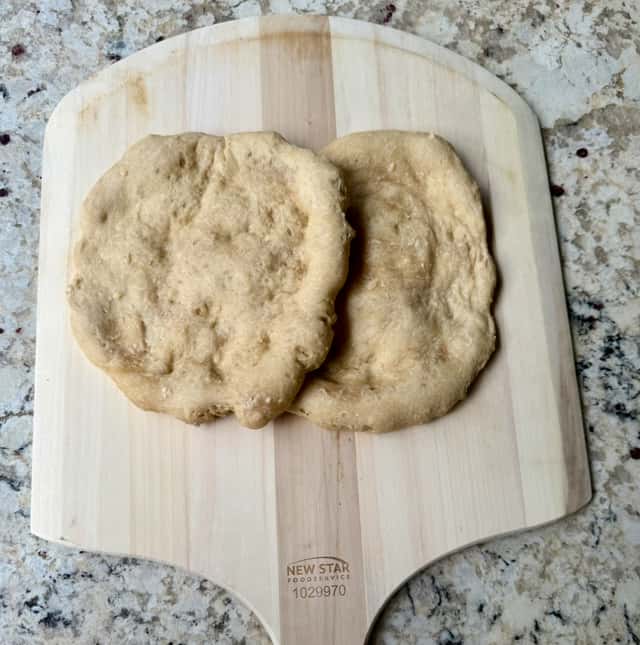 Par-baked sourdough pizza crust