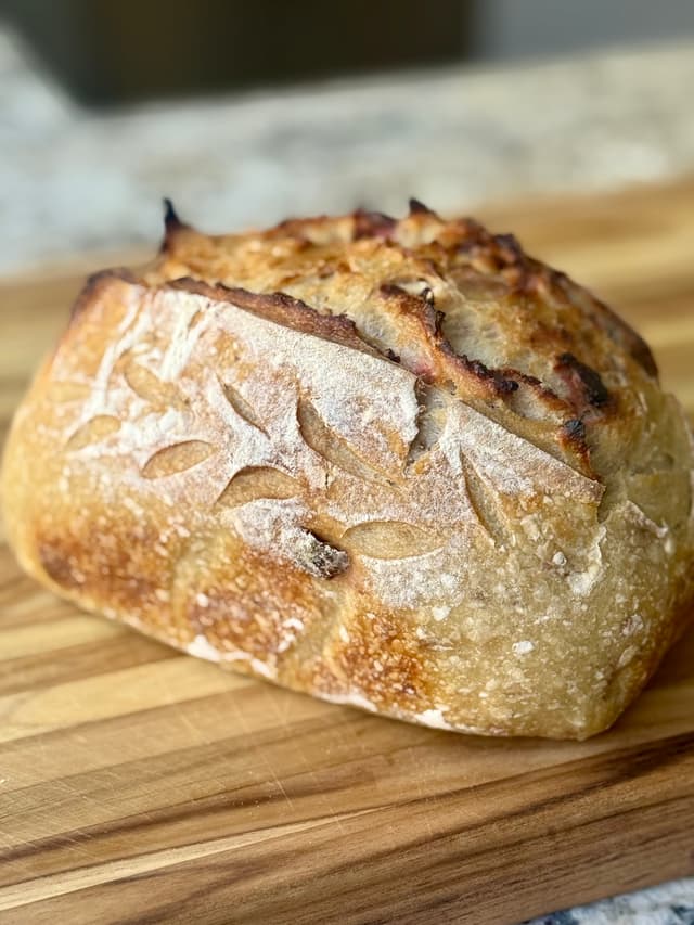 Strawberries & Cream Sourdough Loaf