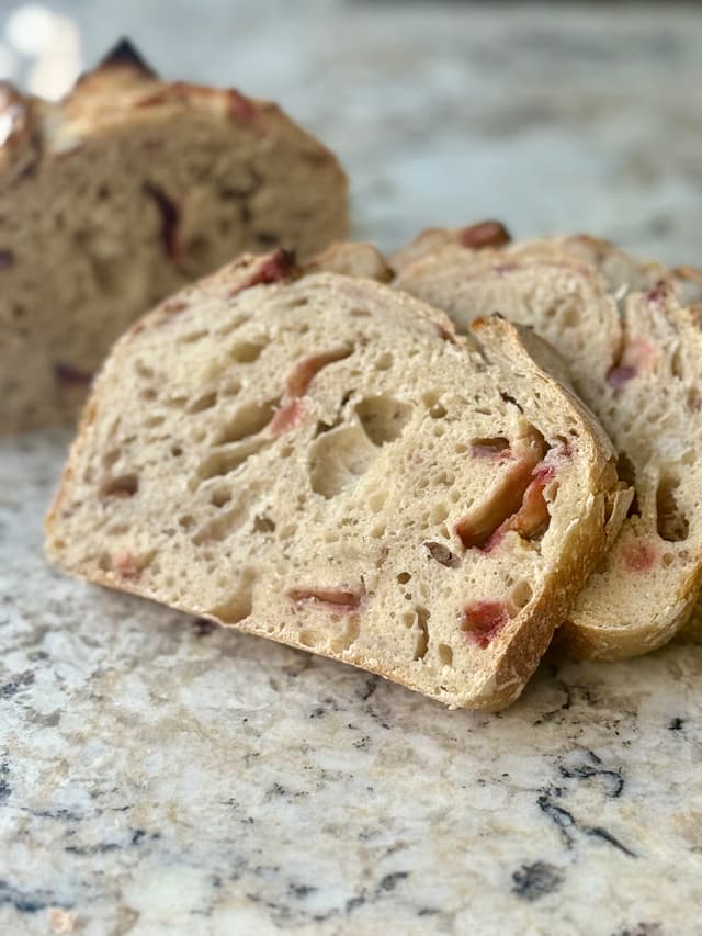 Strawberries & Cream Sourdough Loaf